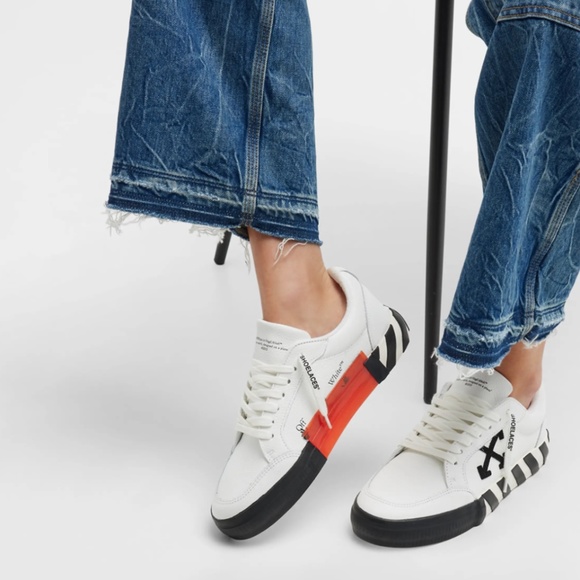 Off-White Vulcanized Suede Low-Top Sneakers